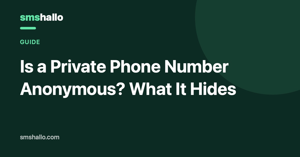 Is a Private Phone Number Anonymous? What It Hides