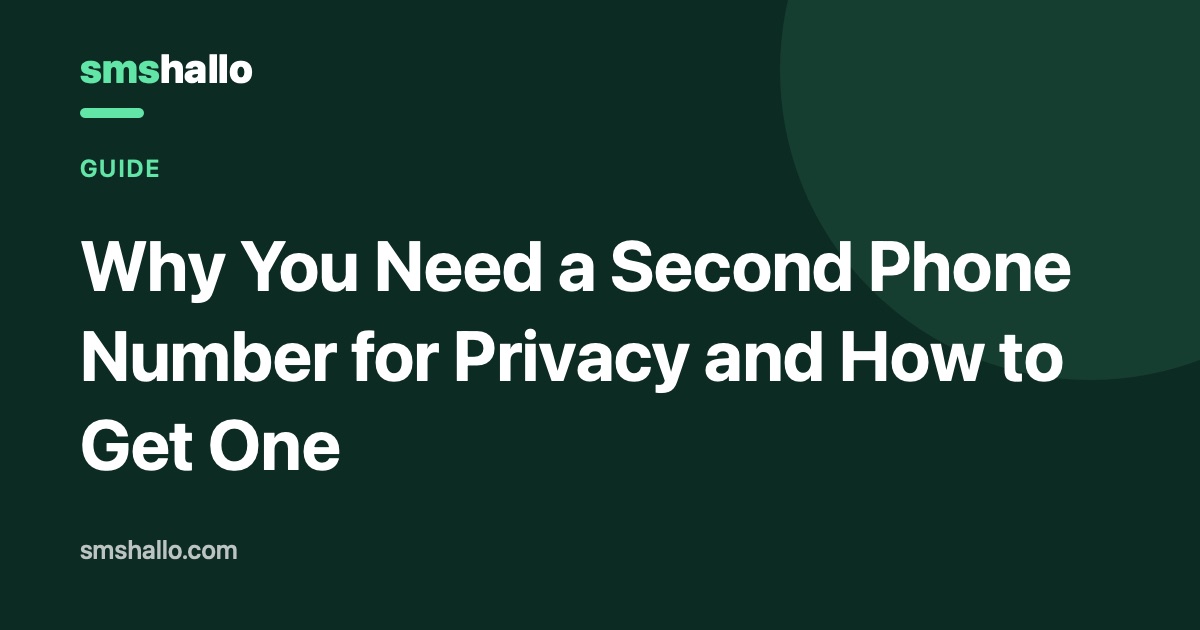 Why You Need a Second Phone Number for Privacy and How to Get One