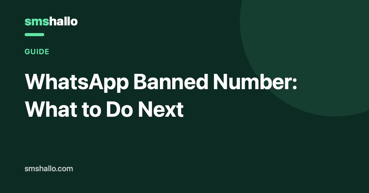 WhatsApp Banned Number: What to Do Next
