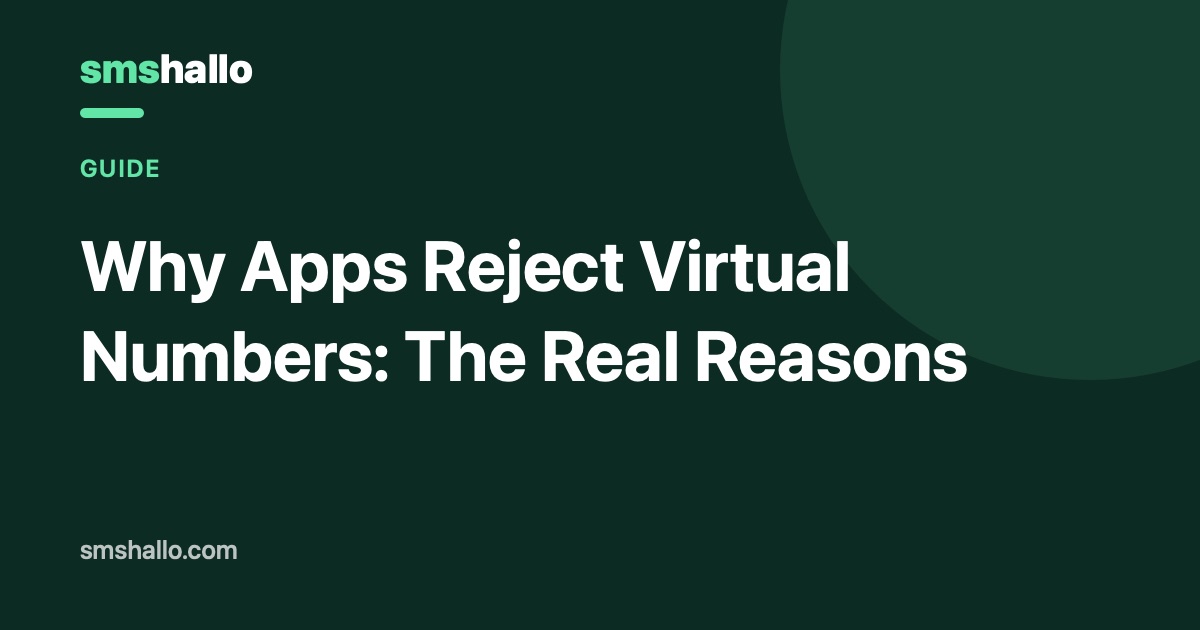 Why Apps Reject Virtual Numbers: The Real Reasons
