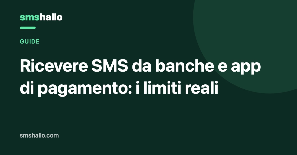 Ricevere SMS da banche e app di pagamento: i limiti reali