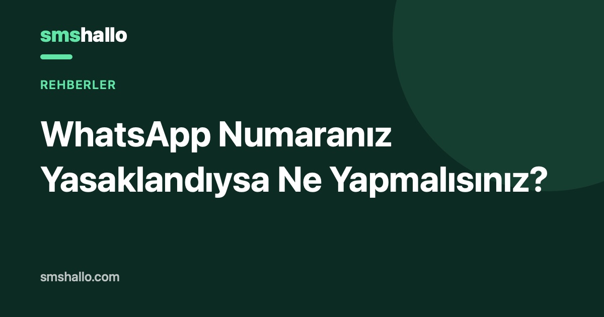 WhatsApp Numaranız Yasaklandıysa Ne Yapmalısınız?